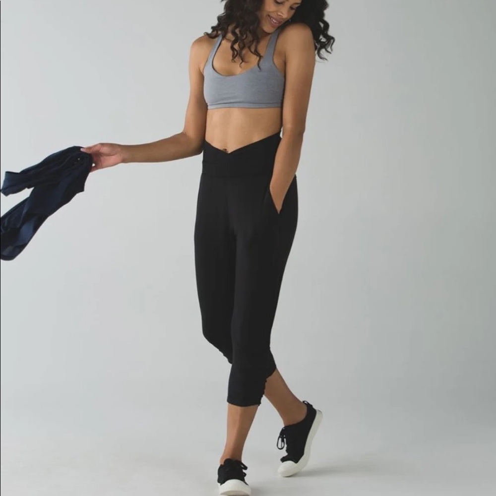Lululemon Black Cross Front Leggings